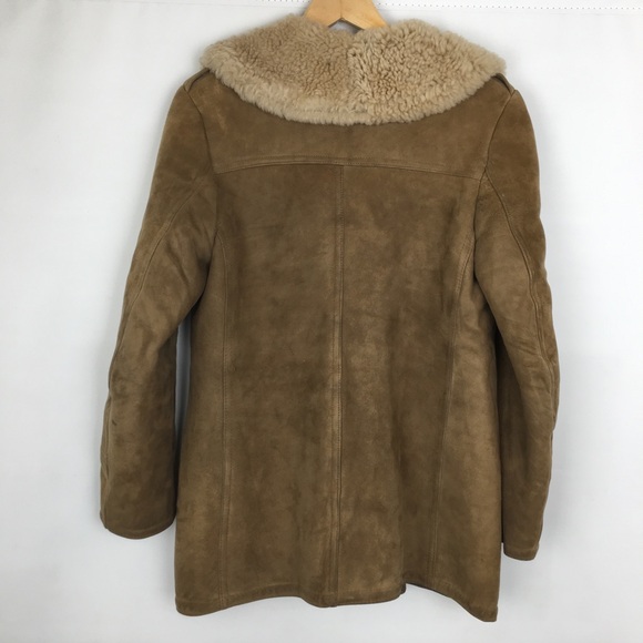 Vintage Women’s Shearling Coat Genuine Suede Leather Penny Lane Style Western - Picture 14 of 17